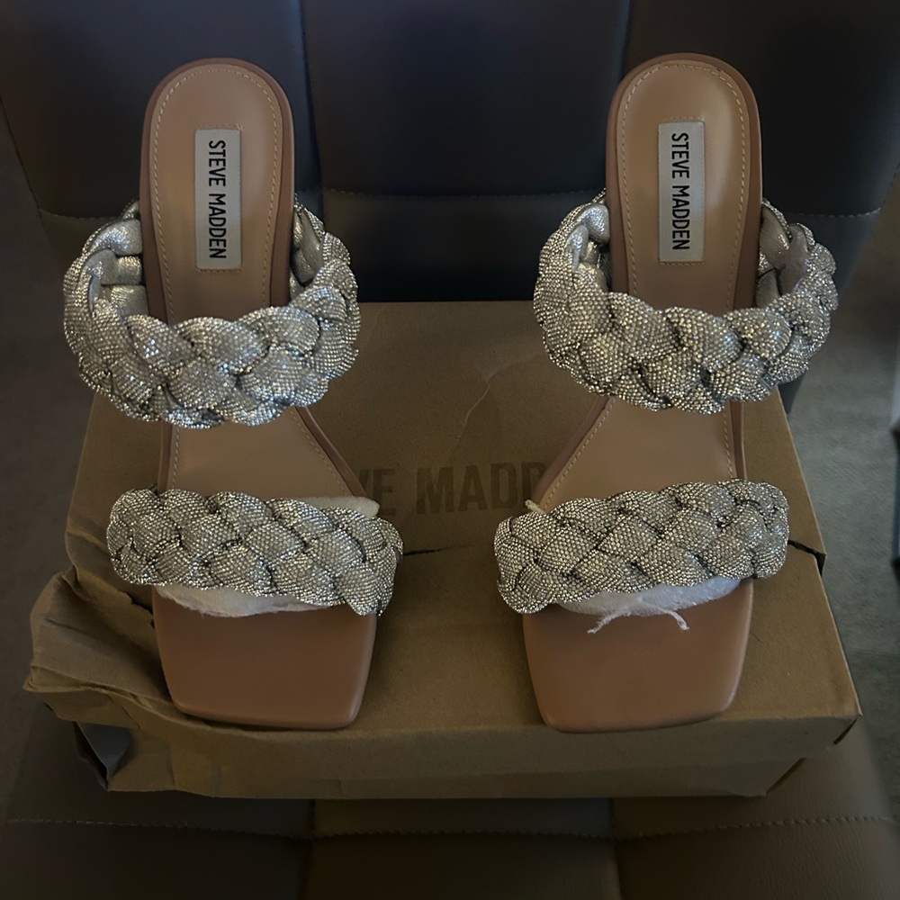 Steve Madden Metallic Braided Women's Sandals